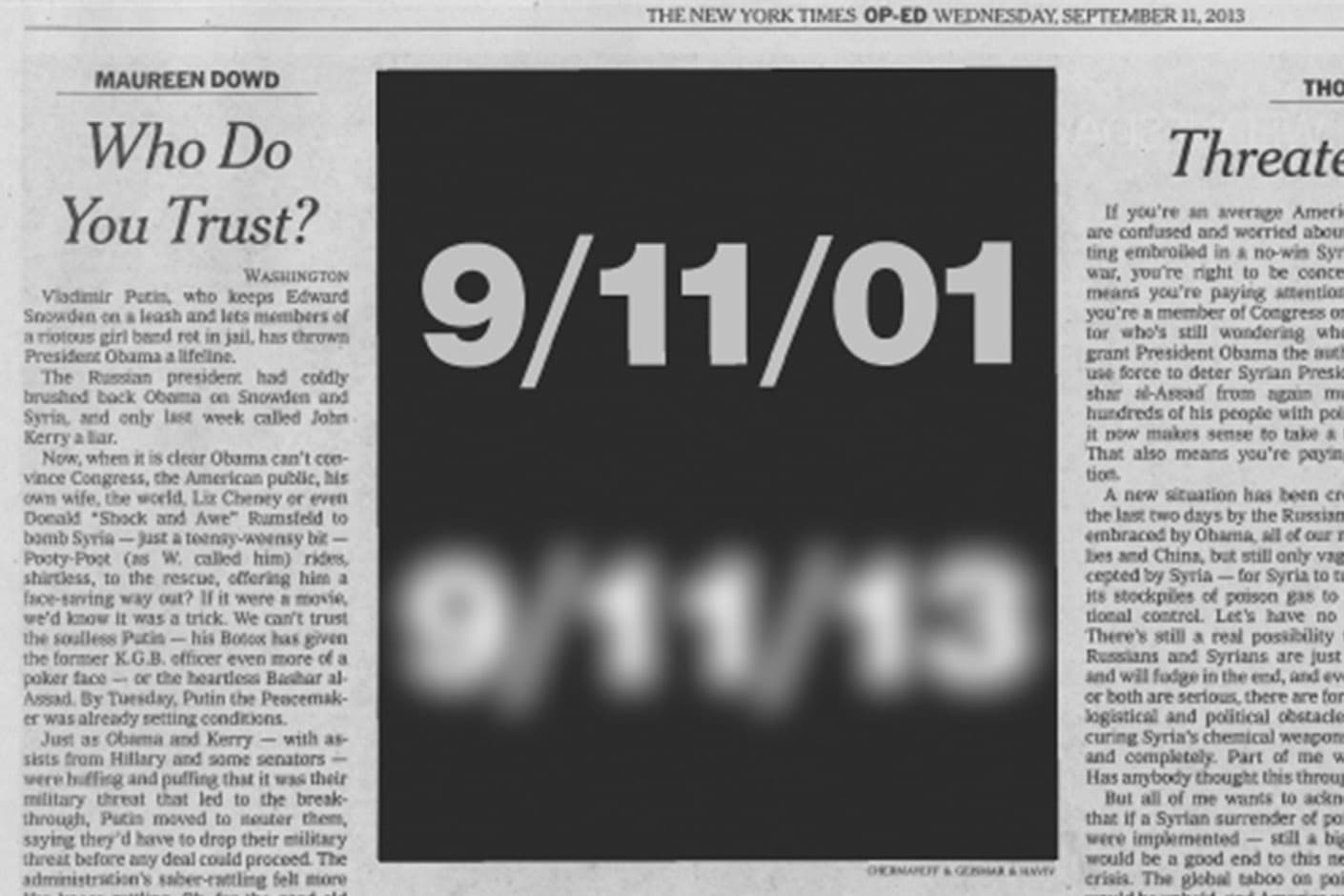 The New York Times 9/11/13 content